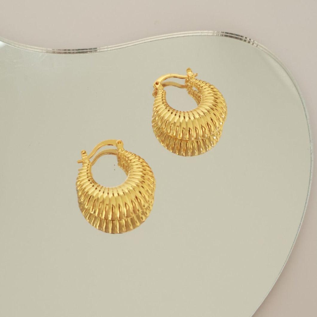 Stylish and Water-Resistant Gold Plated earrings- Perfect timeless necessary for every occasion