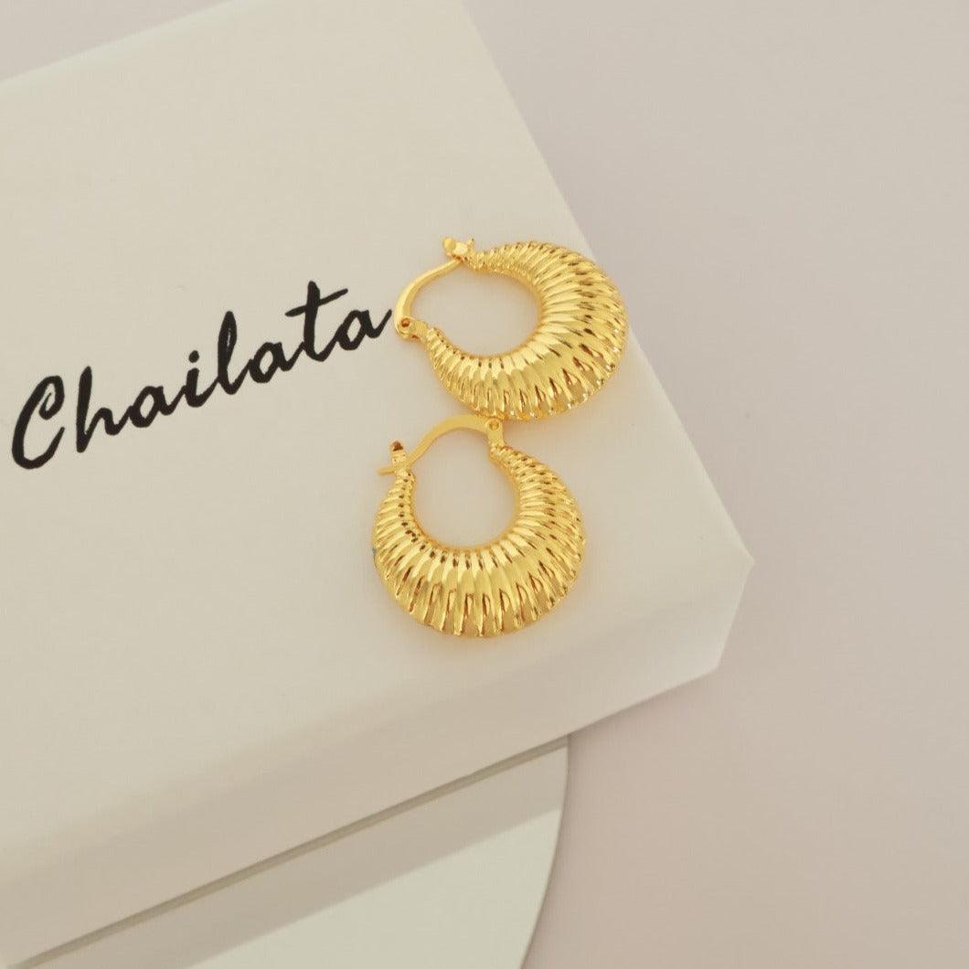 Stylish and Water-Resistant Gold Plated earrings- Perfect timeless necessary for every occasion