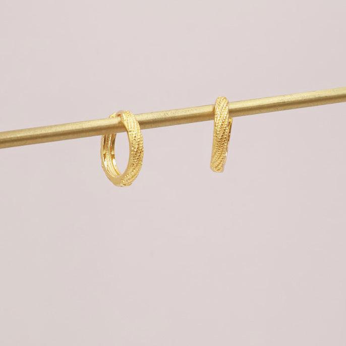 Stylish and Water-Resistant Gold Plated hoops- Perfect timeless necessary for every occasion