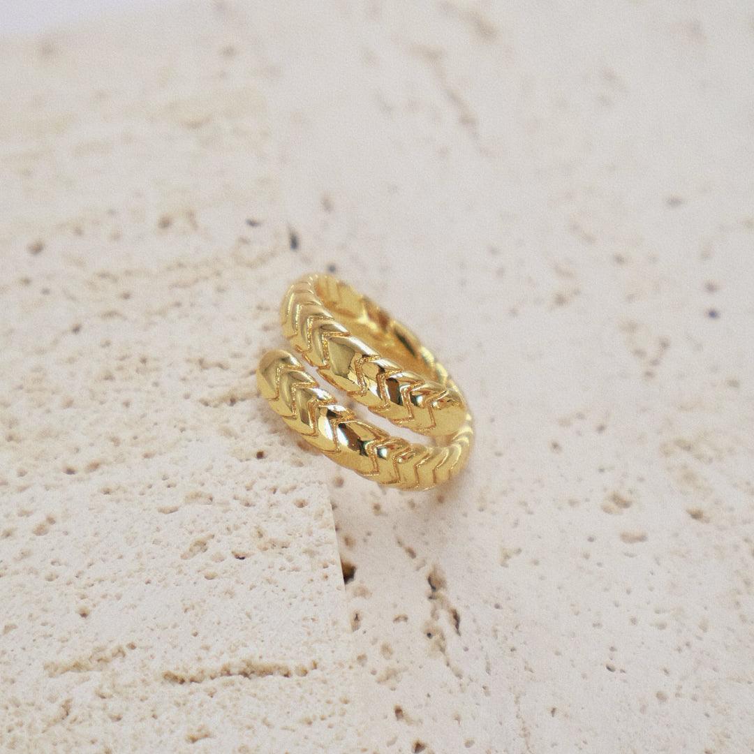 Stylish and Water-Resistant Gold Plated  Ring - Perfect timeless necessary for every occasion