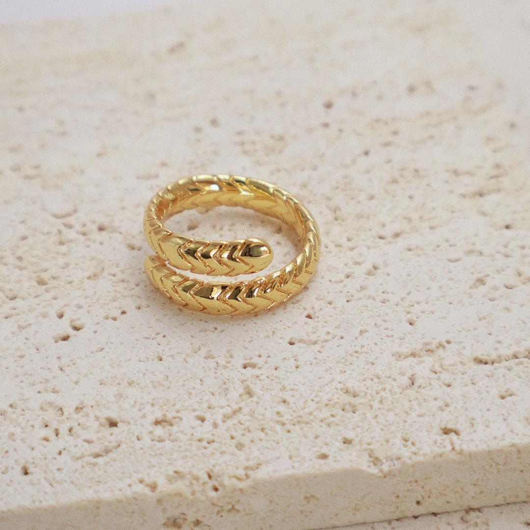 Stylish and Water-Resistant Gold Plated  Ring - Perfect timeless necessary for every occasion