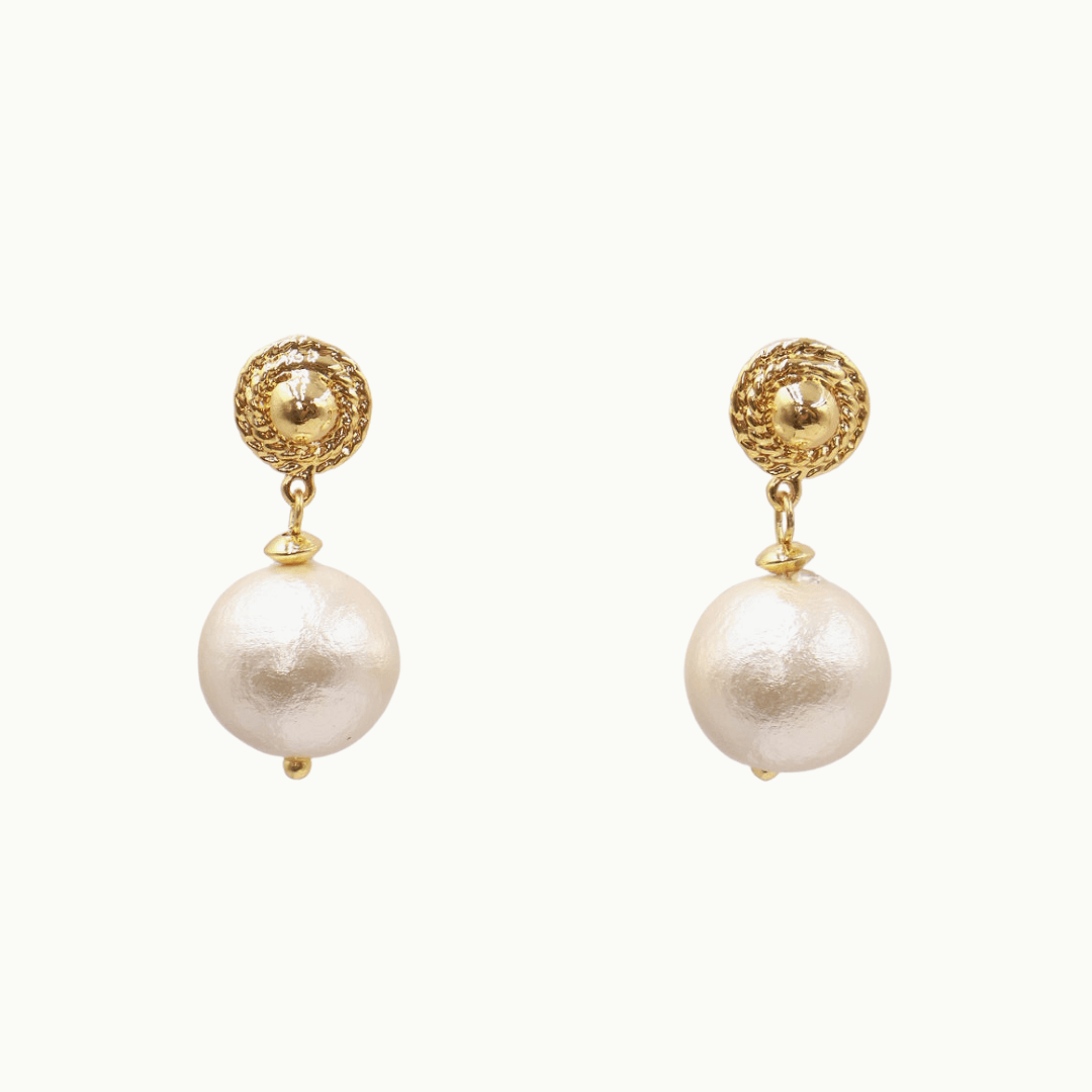 Exquisite Handmade Freshwater Pearl earrings- A Touch of Elegance for Every Occasion.