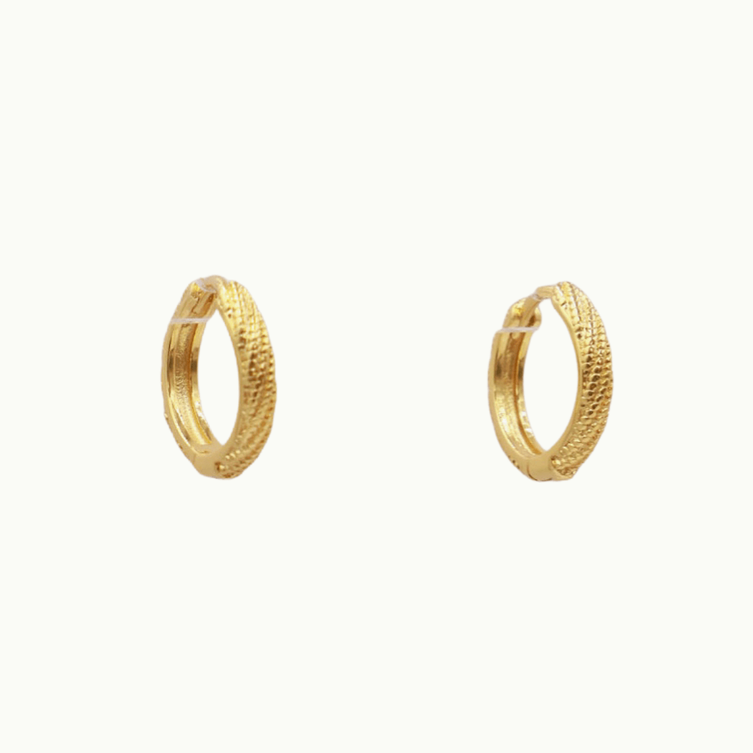 Stylish and Water-Resistant Gold Plated hoops- Perfect timeless necessary for every occasion
