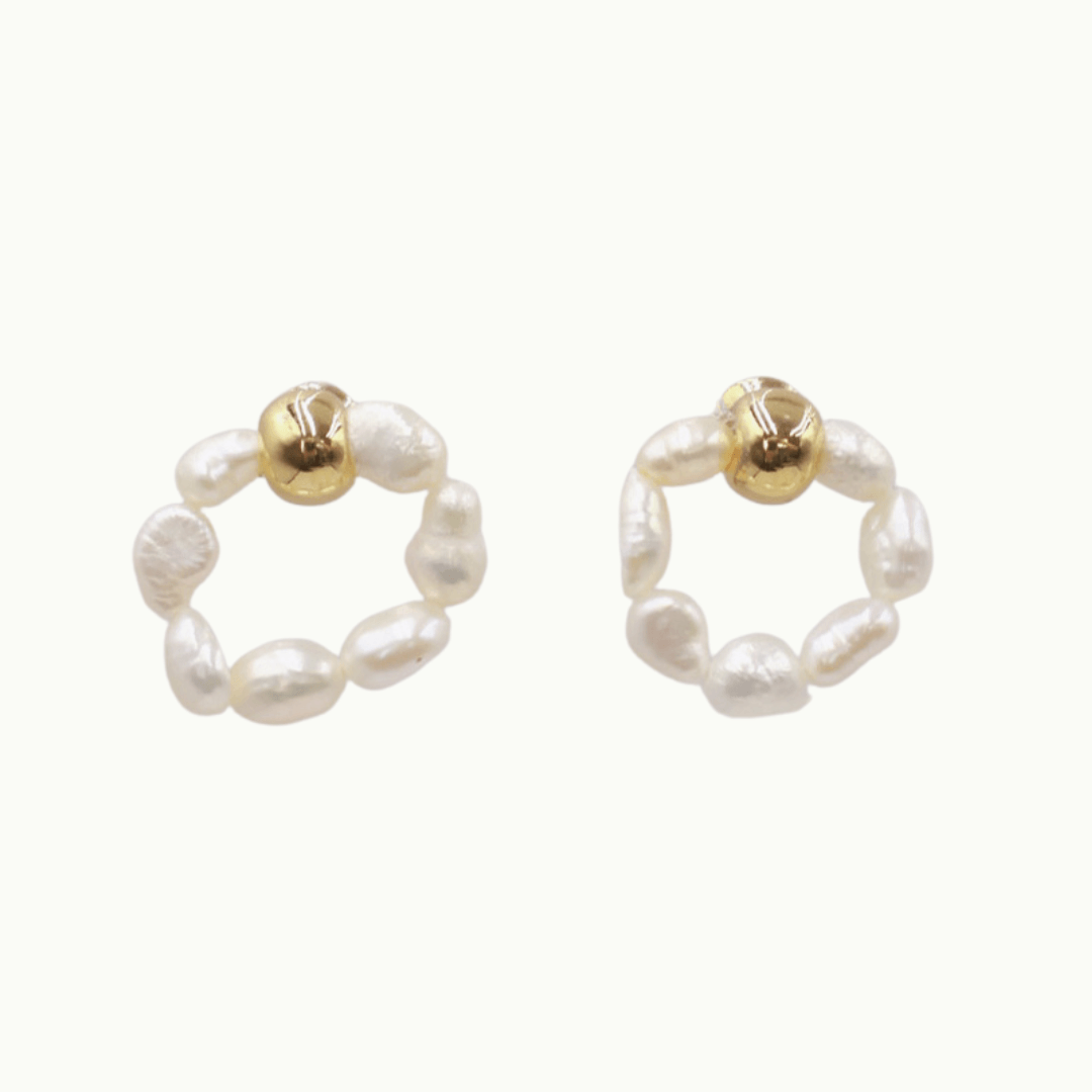 Exquisite Handmade Freshwater Pearl earrings- A Touch of Elegance for Every Occasion.